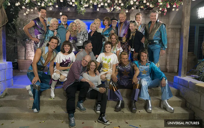 Judy Craymer with all cast and crew – Universal Pictures