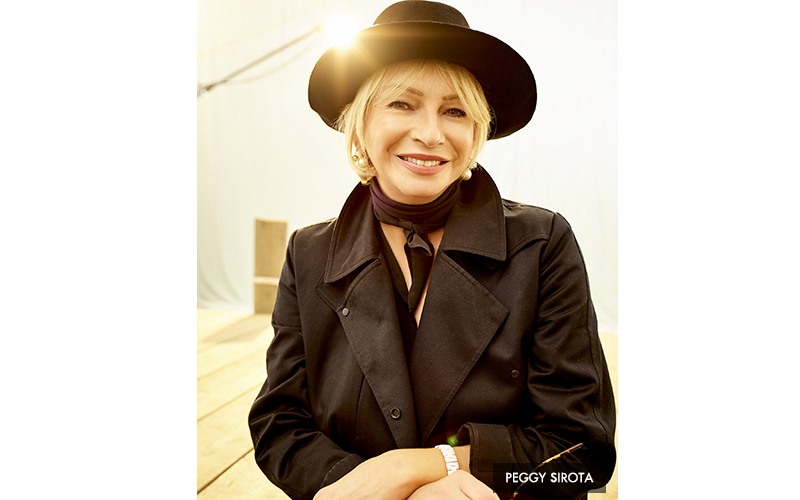 Judy Craymer in black hat x 2  - Peggy Sirota